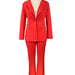 Color-Autumn Winter Suit Women Business Wear Jacket Solid Color Casual Pants Two-Piece Suit-Fancey Boutique