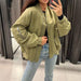 Color-Spring Women Loose Casual Flight Cotton Coat Jacket Coat-Fancey Boutique