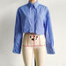 Color-Summer Wind Women Long Sleeve Six Color Pocket Decorative Short Shirt-Fancey Boutique