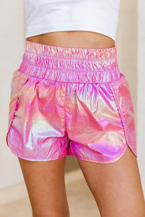 Color-Summer Women Clothing Trend Elastic Waist Shorts Pants-Fancey Boutique