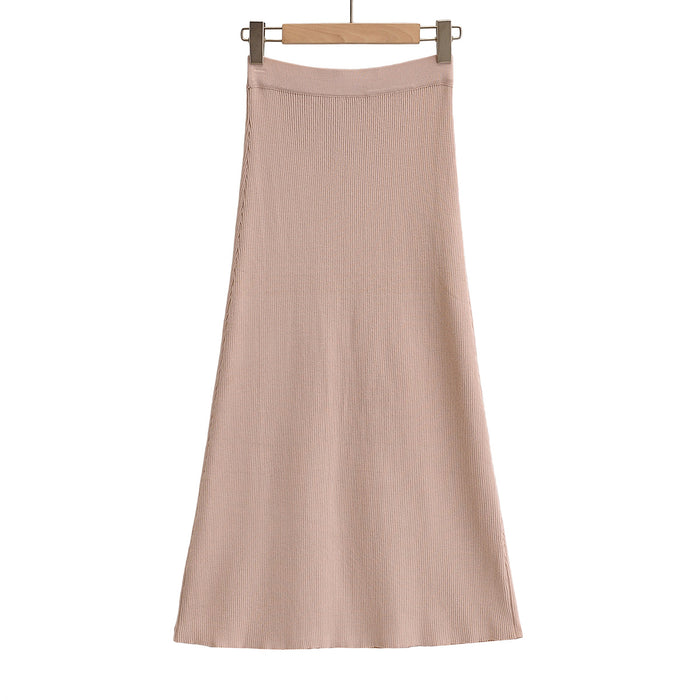 Color-Women Slim Fit Sexy Elegant Cardigan Tank Top Half Skirt Set-Fancey Boutique