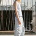 Color-Summer Women Loose Multi Pocket Trousers Retro Mid-Waist Overalls Jeans-Fancey Boutique