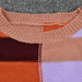 Color-Fall Women Clothing Patchwork Stripes Contrast Color round Neck Knitwear Pullover Sweater-Fancey Boutique