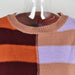 Color-Fall Women Clothing Patchwork Stripes Contrast Color round Neck Knitwear Pullover Sweater-Fancey Boutique