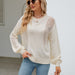 Color-Autumn Winter Hollow Out Cutout Out Pullover Knitwear Women Round Neck Sweater Women-Fancey Boutique