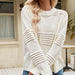 Color-Autumn Winter Pullover Sweater Pit Striped Women Knitwear Sweater Women-Fancey Boutique