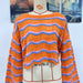 Color-Autumn Winter Women Clothing Long Sleeve Round Neck Knitted Striped Sweater Women-Fancey Boutique