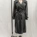 Color-Fall Women Clothing with Belt Black Faux Leather Trench Coat-Fancey Boutique