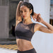 Color-Sports Underwear Women Shockproof Push-up Mesh Backless Bra Women Quick Drying Fitness Yoga Wear Vest Summer Thin-Fancey Boutique