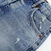 Color-Summer Women Clothing Perforated Hole Decoration High Waist Denim Shorts-Fancey Boutique