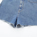 Color-Retro High Waist Denim Shorts Niche Sexy Sexy Outer Wear Stretch Slim Fit All-Match Hem Frayed Pants-Fancey Boutique