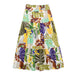 Color-Women Tropical Printed Midi Skirt-Fancey Boutique