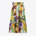 Color-Women Tropical Printed Midi Skirt-Fancey Boutique