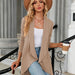 Color-Autumn Winter Long Sleeve Solid Color Loose Cardigan Top Women Knitting Coat-Fancey Boutique