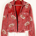 Color-Autumn Winter Corduroy Rugby Sequined Jacket Jacket Women Short Tassel Varsity Jacket-Fancey Boutique