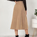 Color-Women Clothing Boutique Corduroy Skirt Single Breasted High Waist Autumn Winter Maxi Women Skirt-Fancey Boutique