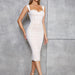 Color-Dress Summer Bandage Dress Simple Camisole Stitched Backless Mesh Slim Fit Women Dress-Fancey Boutique