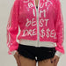 Color-Coral Red-Supply Spring Varsity Jacket Jacket Sexy Gradient Sequin Jacket-Fancey Boutique