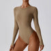 Color-Sexy Slim Yoga Long Sleeve One Piece Ballet Dance Bottoming Skinny Jumpsuit-Fancey Boutique