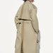 Color-Fall Women Clothing Collared Long Sleeve Contrast Color Loose Trench Coat-Fancey Boutique