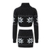 Color-Summer Women Clothing Zipper Short Snowflake Sweater Sweater-Fancey Boutique