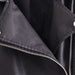 Color-Spring Women Clothing Zipper Ornament Motorcycle Leather Coat Black Leather Jacket Coat-Fancey Boutique