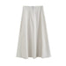 Color-Skirt Skirt Women Autumn Winter High Waist Mid Length A line Sheath Umbrella Skirt-Fancey Boutique