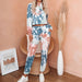 Color-Women Casual Long Sleeve Tie Dye Printed Suit-Fancey Boutique