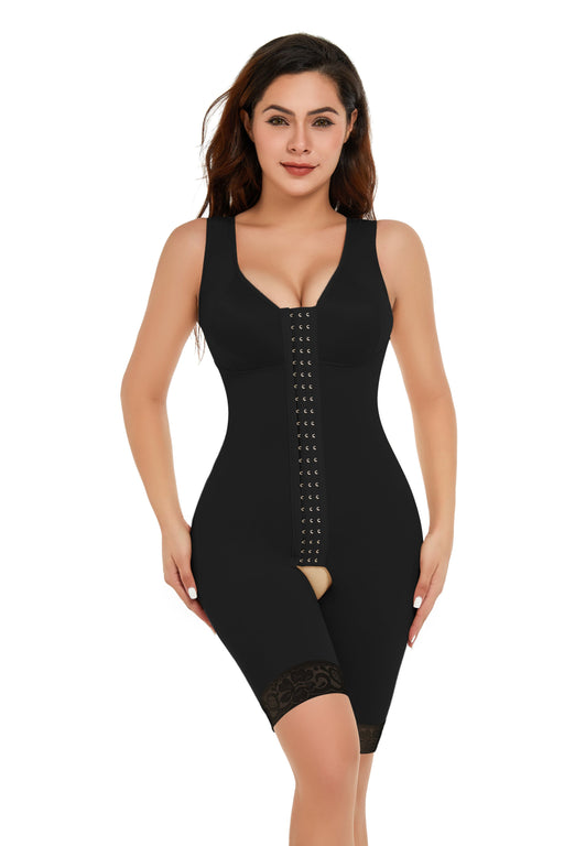 Color-Shaping Slimming Clothes Row Buckle Corset One Piece Waist Girdling Belly Contraction Open Women Plus Size Jumpsuit-Fancey Boutique