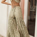 Color-Women Dress Elegant Sleeveless Backless Lace U Neck Flared Trousers Jumpsuit-Fancey Boutique