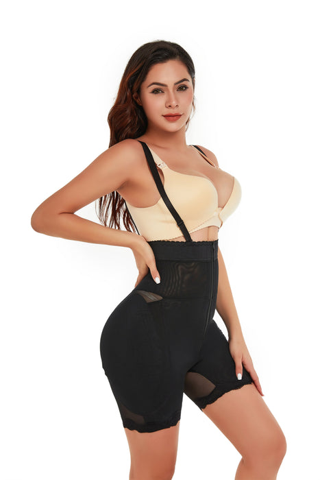 Color-Lifting Strap Sponge Mat Hip Lift Belly Shaping Waist Zipper Strap Shaping Pants Women-Fancey Boutique