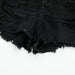 Color-Design Ripped Frayed Sexy Straight Denim Shorts Summer High Waist Slimming Beggar Casual Pants-Fancey Boutique