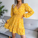 Color-Spring Summer Women Clothing Sexy Floral Chiffon Dress Women-Fancey Boutique