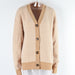 Color-Khaki-Autumn Winter Women Cardigan Sweater Color Matching Button Sweater Top V neck Coat-Fancey Boutique