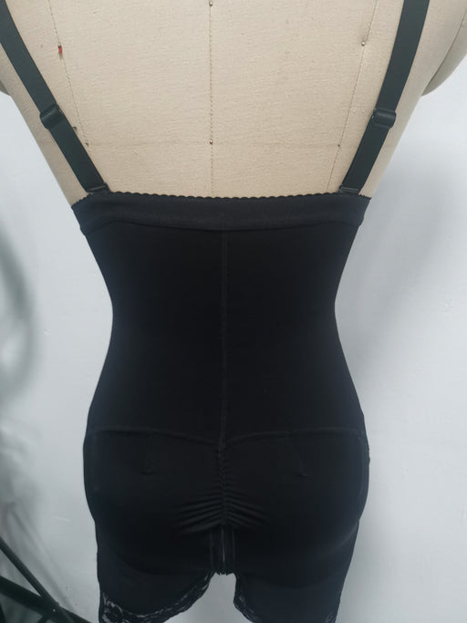 Color-High Waist Three Breasted Crotch Zipper Belly Contracting Waist Slimming Butt Lift Underwear One Piece Corset-Fancey Boutique