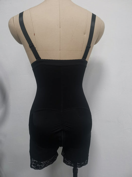 Color-High Waist Three Breasted Crotch Zipper Belly Contracting Waist Slimming Butt Lift Underwear One Piece Corset-Fancey Boutique