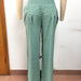 Color-Spring Summer Women Casual Trousers Casual Cotton Distressed Mid Waist Trousers Outer Wear-Fancey Boutique