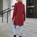 Color-Autumn Winter Solid Color Buttons Loose Long Sleeve Cardigan Knitted Coat Women-Fancey Boutique