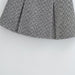 Color-Autumn Winter Sweet Round Neck Herringbone Pattern Short Suit High Waist Skirt-Fancey Boutique