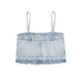 Color-Summer Women Clothing Effect Denim Short Top-Fancey Boutique