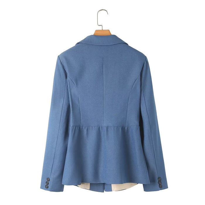 Color-Autumn Winter Personalized Blazer Blue Blazer-Fancey Boutique