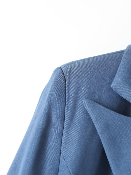 Color-Autumn Winter Personalized Blazer Blue Blazer-Fancey Boutique