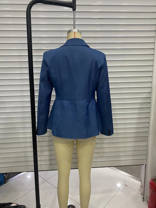 Color-Autumn Winter Personalized Blazer Blue Blazer-Fancey Boutique