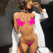 Color-Bikini Sexy Five Pointed Star Bikini Popular Transparent Swimsuit Women Fission-Fancey Boutique
