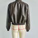 Color-Fall Women Clothing Faux Leather Bomber Jacket Coat-Fancey Boutique