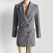 Color-Women Clothing French Casual Small Plaid Short Blazer Suit-Fancey Boutique