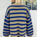 Color-Autumn Winter Striped Sweater Women Knitted Crew Neck Pullover Sweater Women-Fancey Boutique