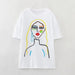 Color-White-Summer Women Clothing Girl Embroidery Pattern T shirt-Fancey Boutique