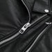 Color-Locomotive Personality Buckle Retro Lapels Faux Leather Coat Autumn Zipper Top Loose Short Jacket-Fancey Boutique