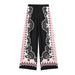 Color-Women Clothing French Floral Print Vertical Shirt Straight Leg Pants-Fancey Boutique